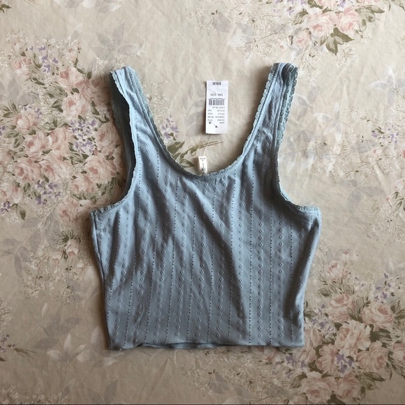 —SOLD— Pacsun Lace Pointelle Tank - Picture 2 of 3